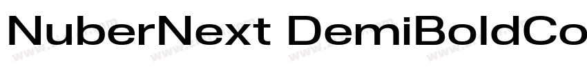 NuberNext DemiBoldCo字体转换 NuberNext DemiBoldCo字体转换